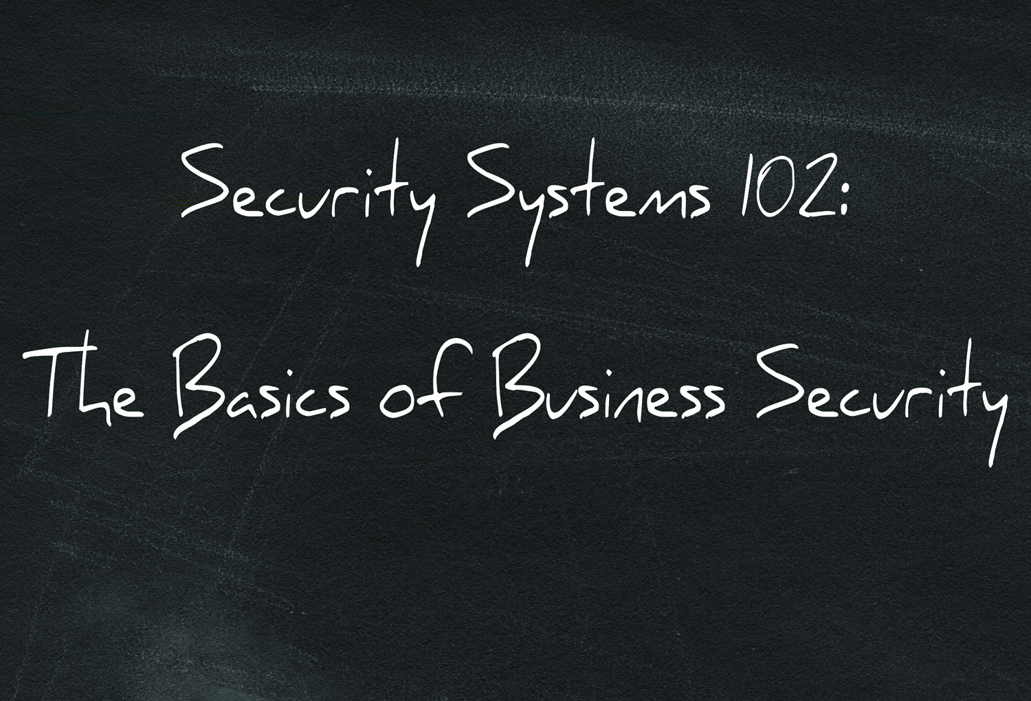 Security Systems 102 The Basics of Business Security Heartland Security