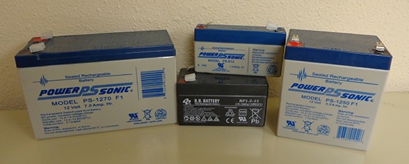 picture of 4 different types of CPU batteries
