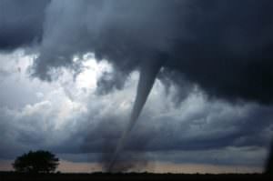 picture of a small tornado