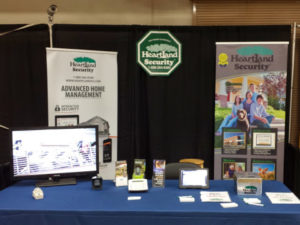 picture of a Heartland Security booth at a home show