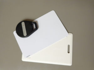 picture of proximity cards and key fob